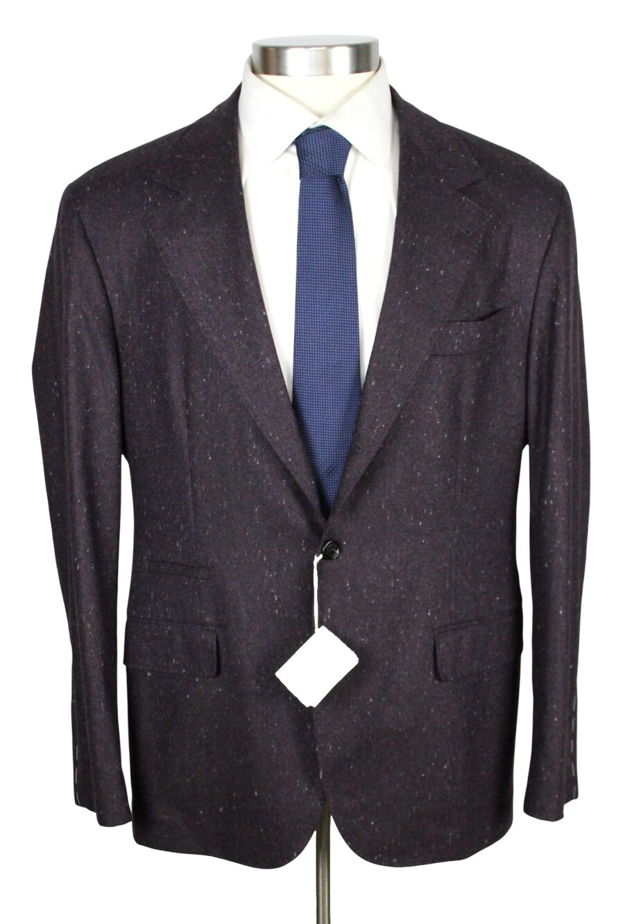 $6150 Brunello Cucinelli Blazer 44 R (54 EU) Purple Fleck Wool Cashmere Italy